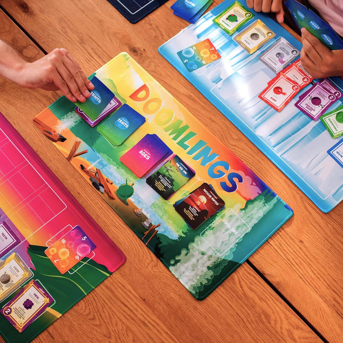 Doomlings Card Game (Deluxe Bundle) Fun Family Card Game for Adults Teens & Kids for Game Night | 2-6 Players, Ages 10+ Includes Playmat, 5 Expansions & More