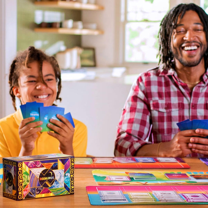 Doomlings Card Game (Deluxe Bundle) Fun Family Card Game for Adults Teens & Kids for Game Night | 2-6 Players, Ages 10+ Includes Playmat, 5 Expansions & More