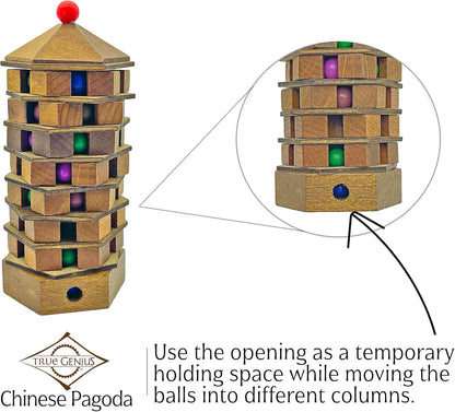Project Genius TG311 Chineses Pagoda Puzzle, Multicolor, One Size