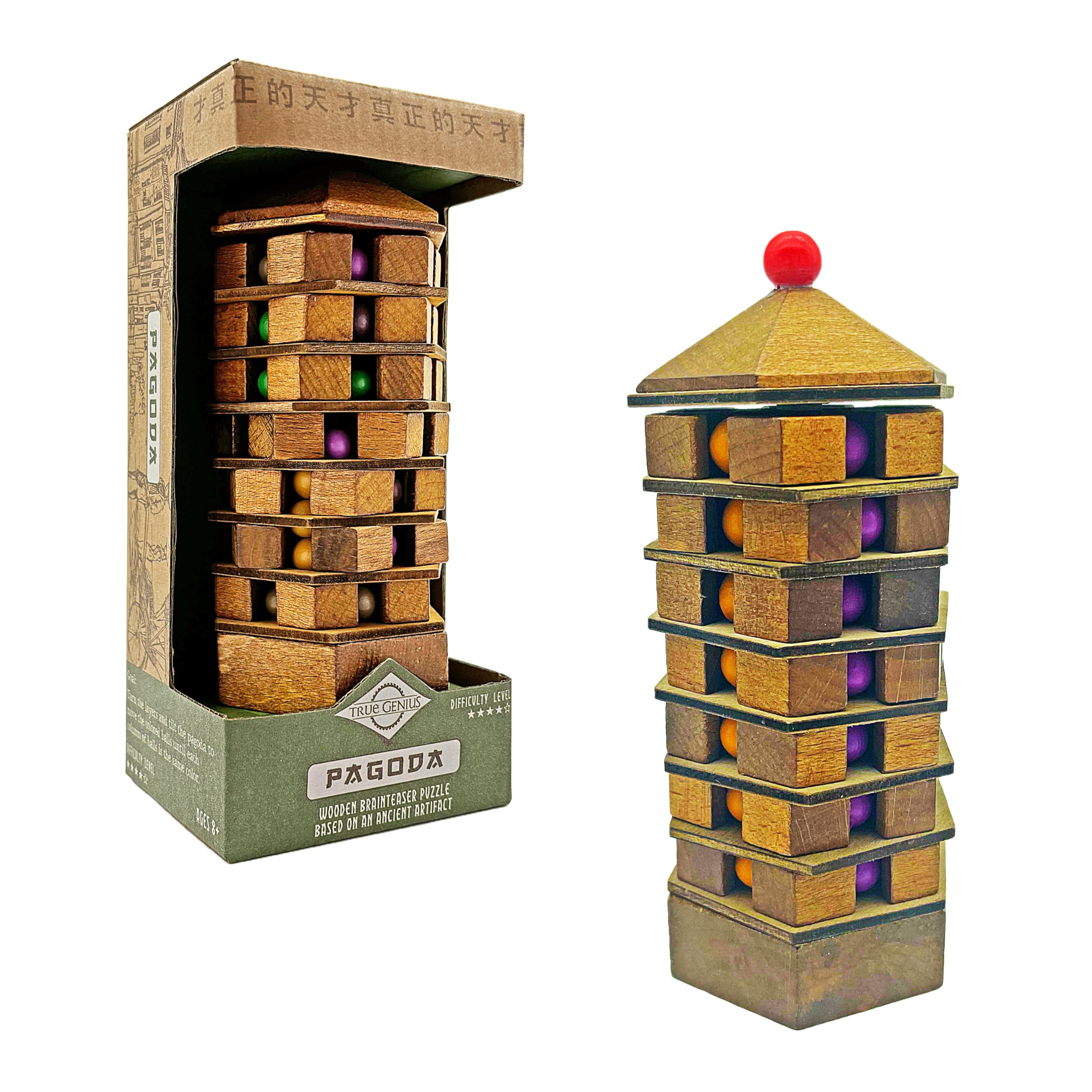 Project Genius TG311 Chineses Pagoda Puzzle, Multicolor, One Size