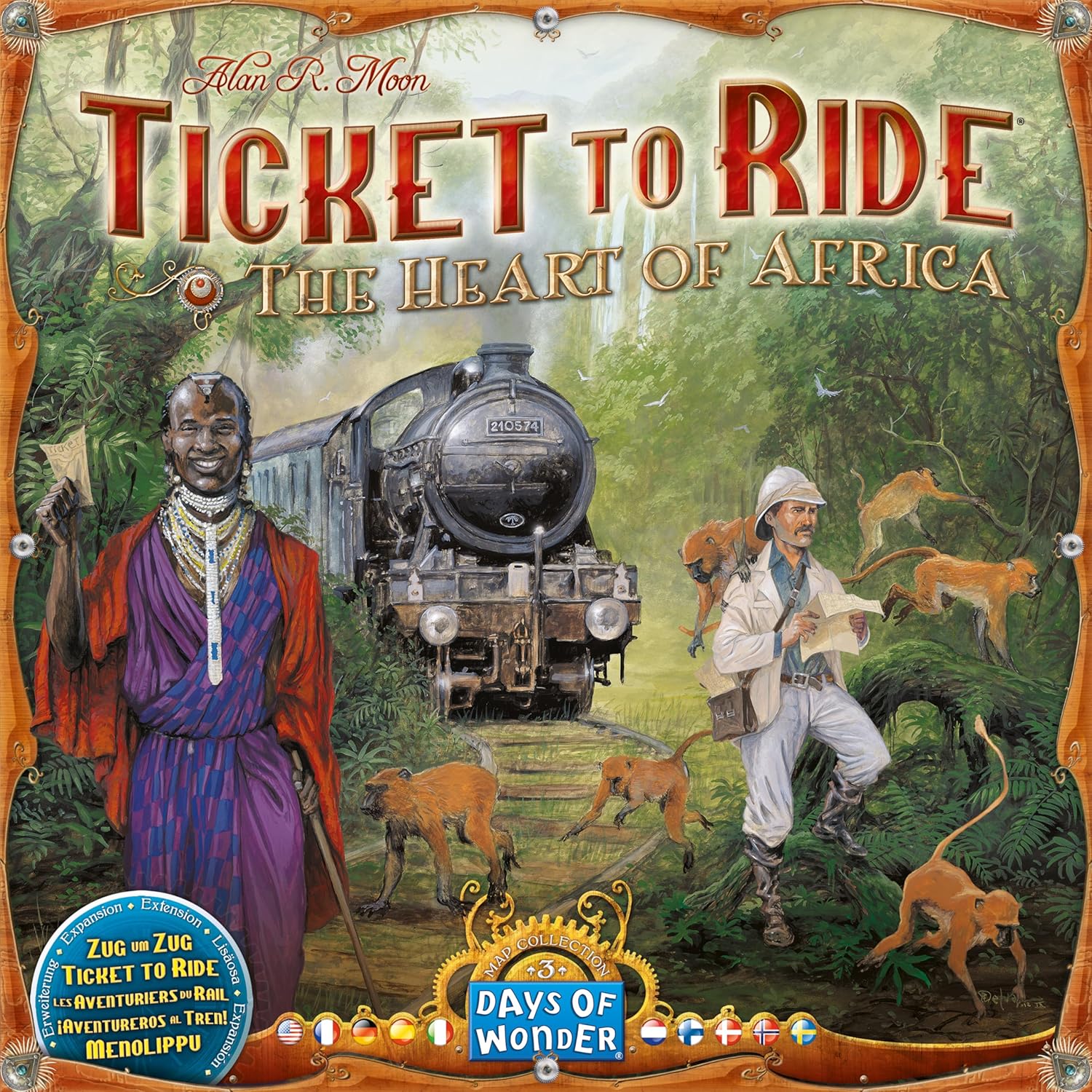Days of Wonder | Ticket to Ride The Heart of Africa Board Game EXPANSION | Ages 8+ | For 2 to 5 players | Average Playtime 30-60 Minutes