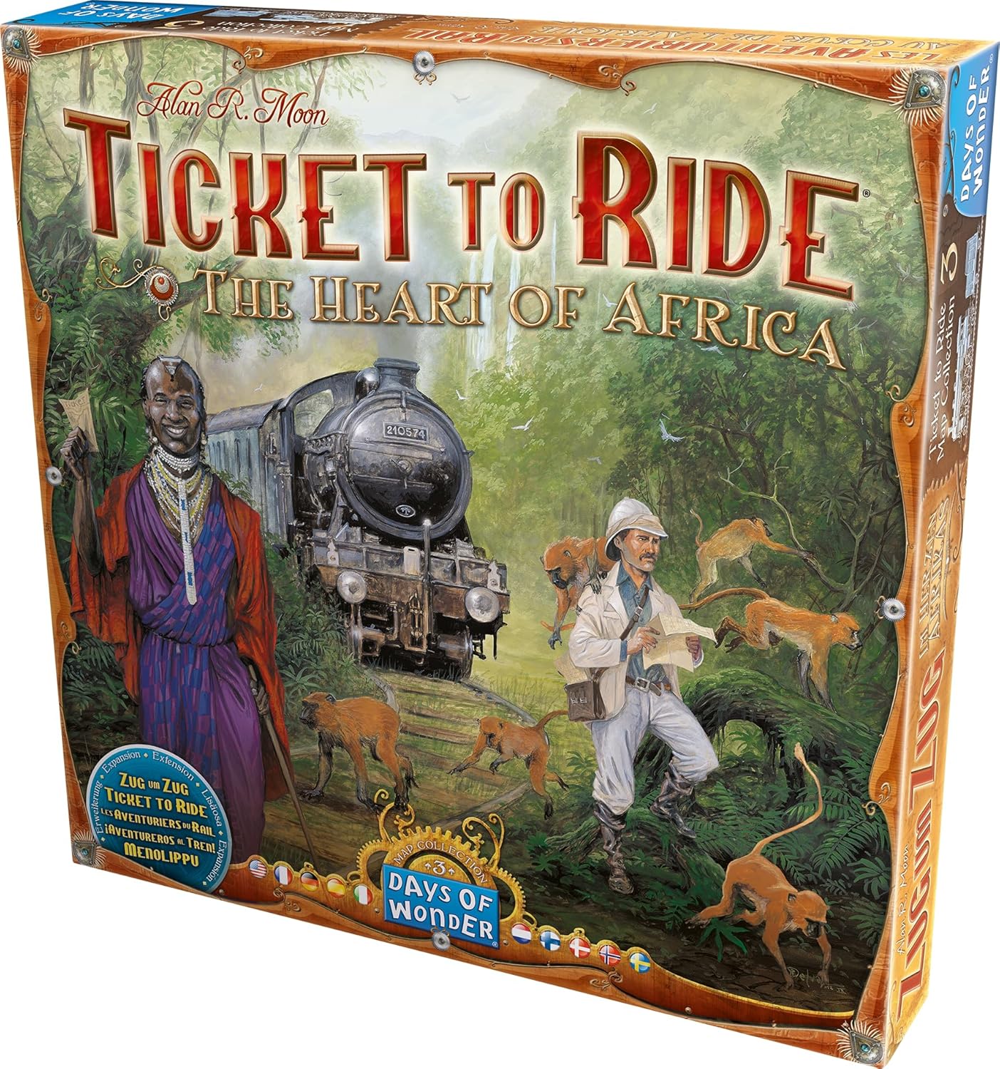 Days of Wonder | Ticket to Ride The Heart of Africa Board Game EXPANSION | Ages 8+ | For 2 to 5 players | Average Playtime 30-60 Minutes