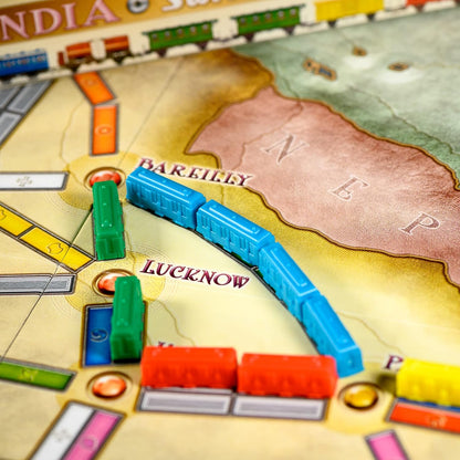 Days of Wonder | Ticket to Ride India Board Game EXPANSION | Ages 8+ | For 2 to 5 players | Average Playtime 30-60 Minutes 3. Map Collection e) Ticket to Ride Map Collection: India Map