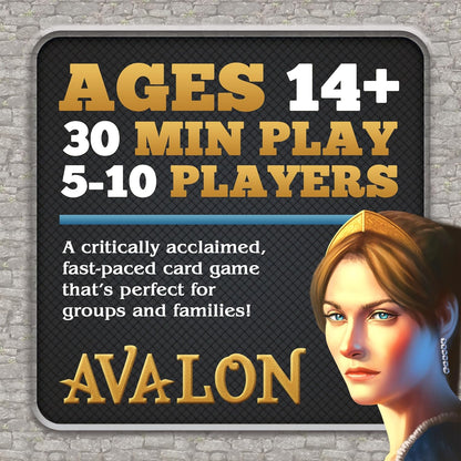 Indie Boards and Cards | The Resistance: Avalon | Card Game | Ages 14+ | 5-10 Players | 30 Minutes Playing Time