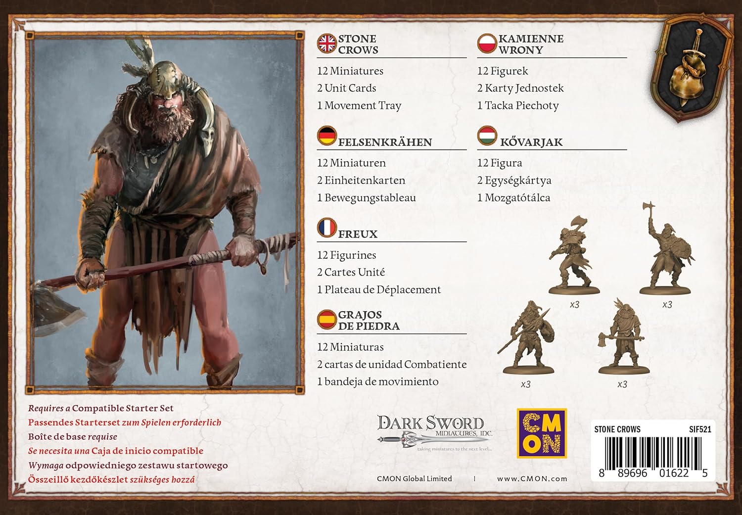 CMON | A Song of Ice & Fire: Stone Crows | Miniatures Game | Ages 14+ | 2 Players | 45-60 Minutes Playing Time