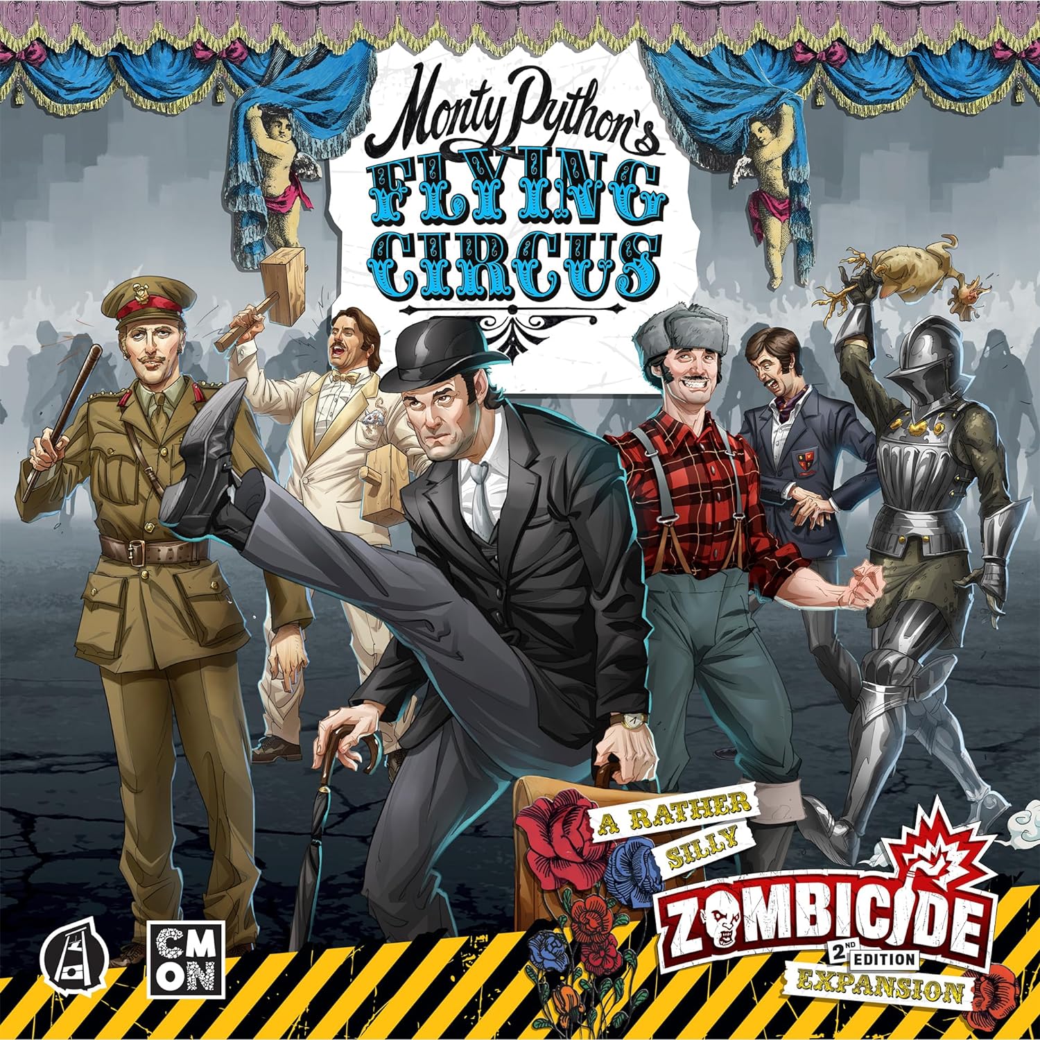 CMON | Zombicide 2nd Edition: Monty Python's Flying Circus Character Pack | Board Game | Ages 14+ | 1-6 Players | 60 Minutes Playing Time