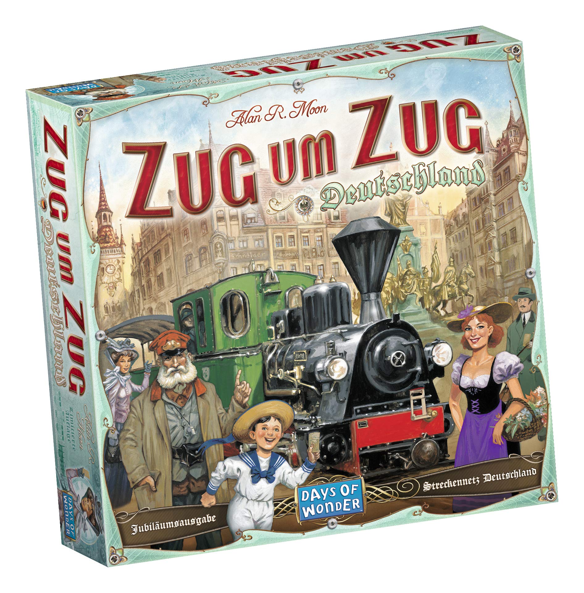 Asmodee 851761 "Ticket to Ride Germany" Game b. Germany 1. Grundspiel
