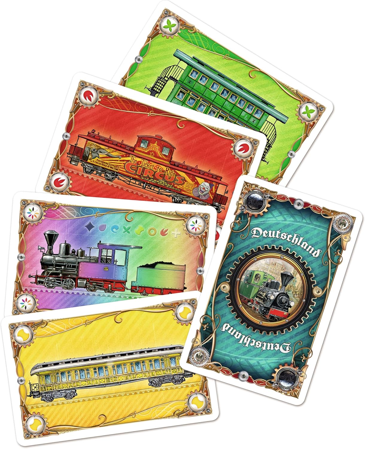 Asmodee 851761 "Ticket to Ride Germany" Game b. Germany 1. Grundspiel