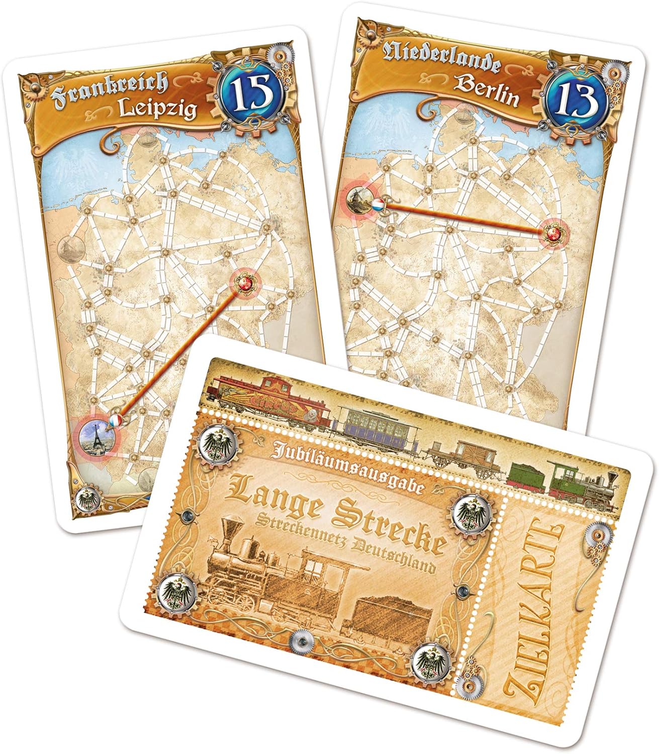 Asmodee 851761 "Ticket to Ride Germany" Game b. Germany 1. Grundspiel