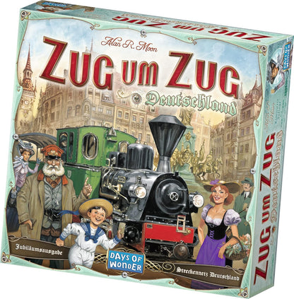 Asmodee 851761 "Ticket to Ride Germany" Game b. Germany 1. Grundspiel