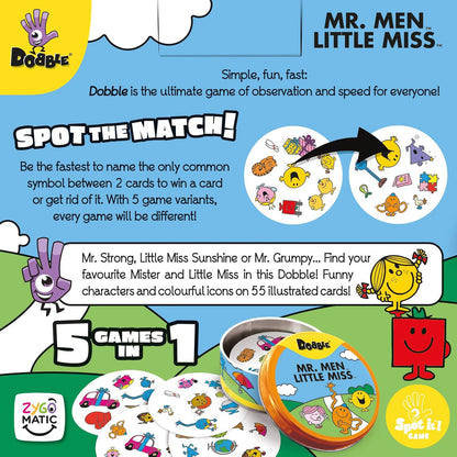 Asmodee Dobble Mr Men and Little Miss Mr Men and Little Miss Dobble Themes