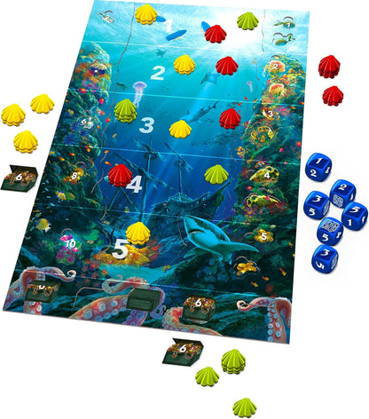 GIGAMIC Into The Blue - Funny Fox, 2-5 players, 8+ yrs, Dice Game