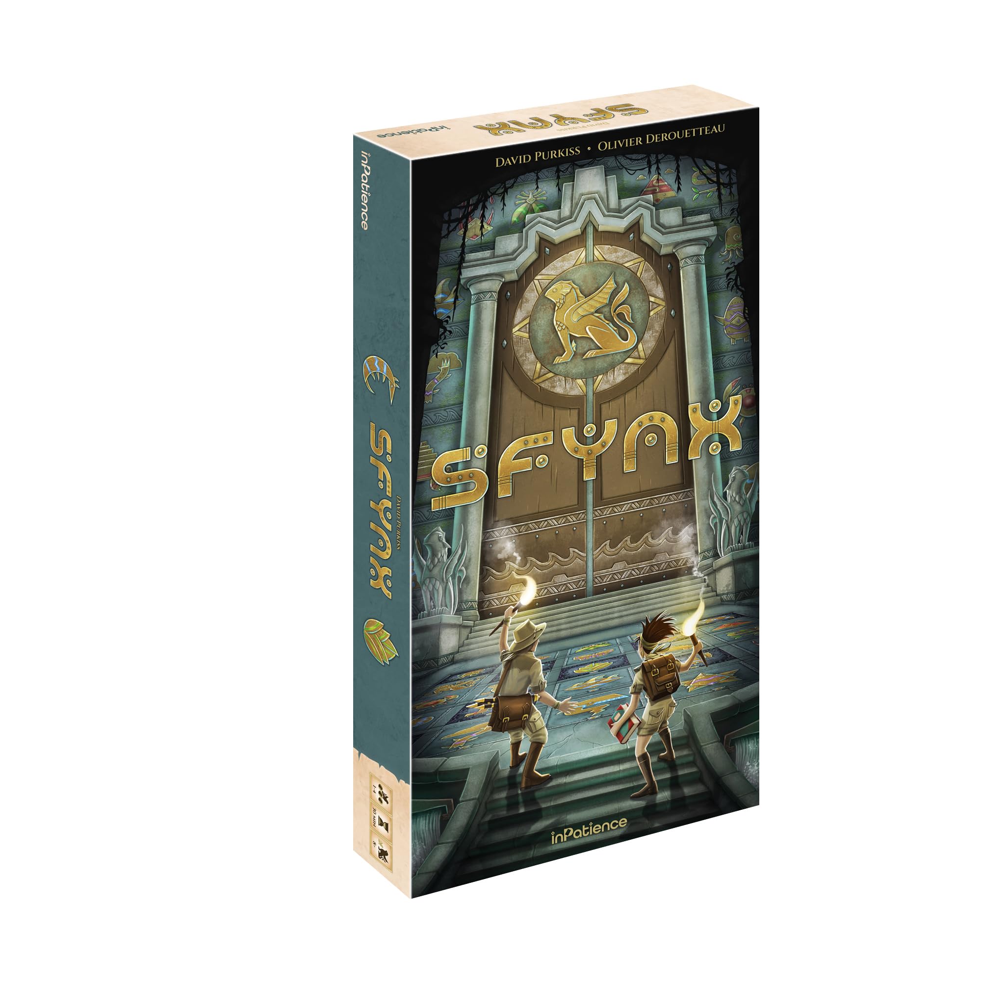 Sfynx Board Game - Solve 9 Riddles to Unlock The Sunken City's Secrets! Cooperative Civilization Strategy Game, Family Game for Kids & Adults, Ages 8+, 1-4 Players, 30 Min Playtime