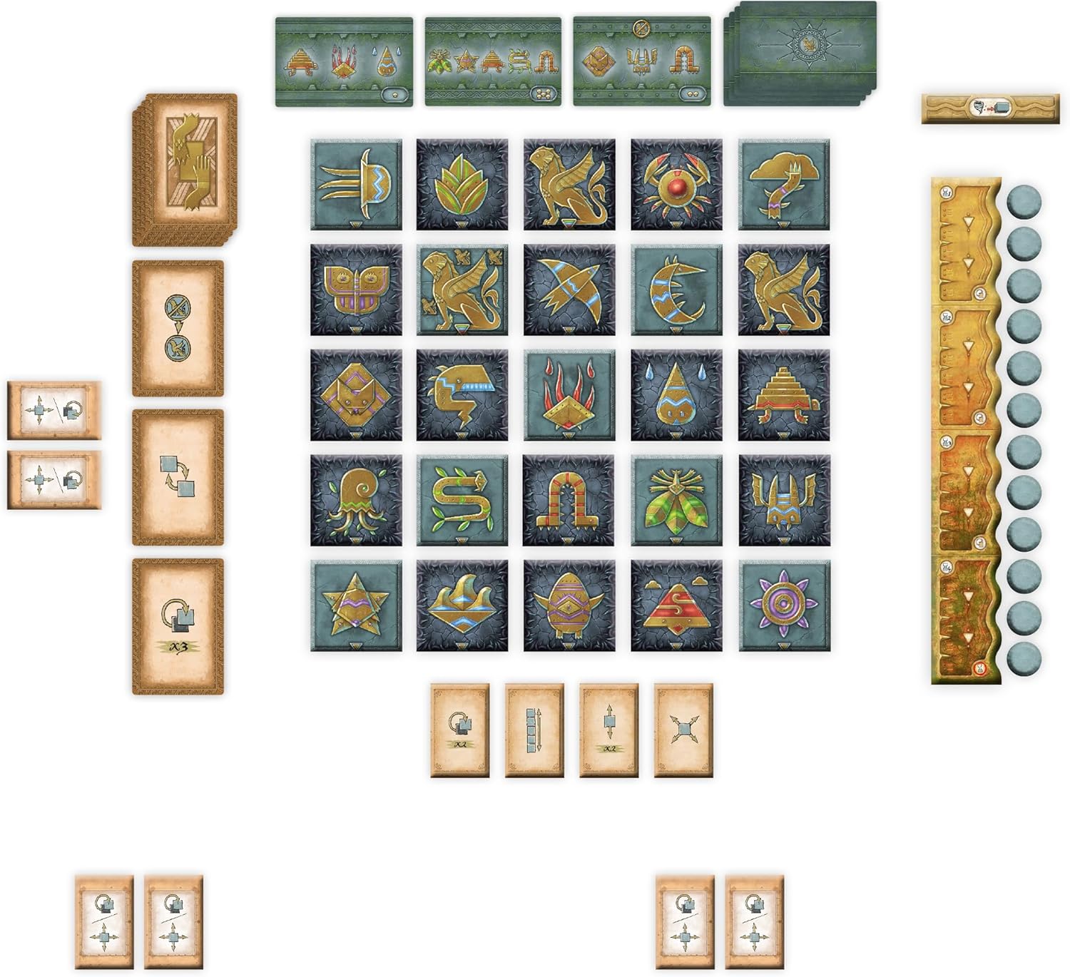 Sfynx Board Game - Solve 9 Riddles to Unlock The Sunken City's Secrets! Cooperative Civilization Strategy Game, Family Game for Kids & Adults, Ages 8+, 1-4 Players, 30 Min Playtime