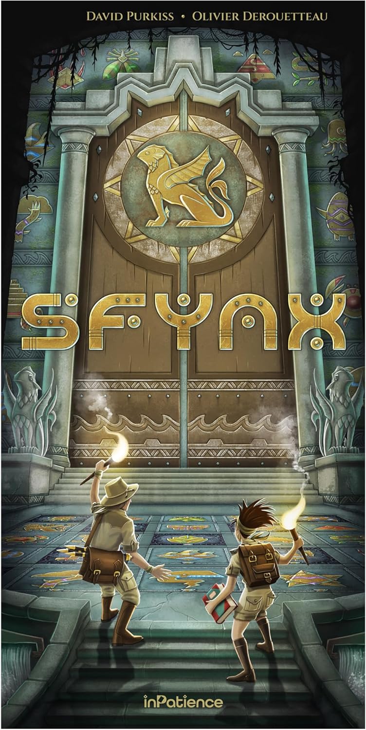 Sfynx Board Game - Solve 9 Riddles to Unlock The Sunken City's Secrets! Cooperative Civilization Strategy Game, Family Game for Kids & Adults, Ages 8+, 1-4 Players, 30 Min Playtime
