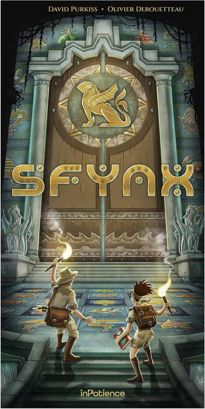 Sfynx Board Game - Solve 9 Riddles to Unlock The Sunken City's Secrets! Cooperative Civilization Strategy Game, Family Game for Kids & Adults, Ages 8+, 1-4 Players, 30 Min Playtime