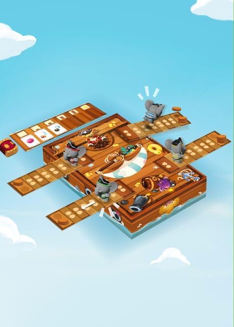 The Flying Games Stomp The Plank - Push Your Luck Board Game - Ages 4+, FLY023STP