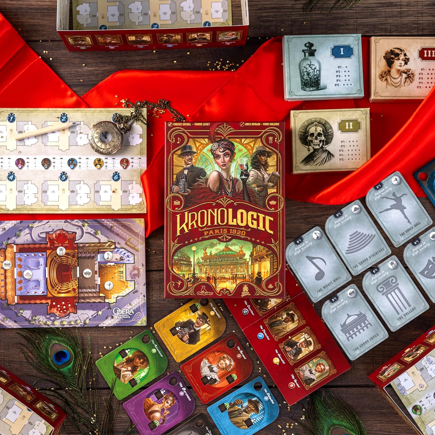 Scorpion Masqué Kronologic Paris 1920 | Strategy Game for Teens and Adults | Murder Mystery Game | Ages 10+ | 1 to 4 Players | 30 Minutes