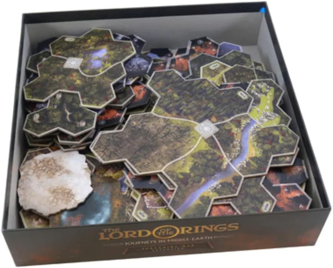 Folded Space Journeys in Middle Earth Expansion Set Board Game Box Inserts