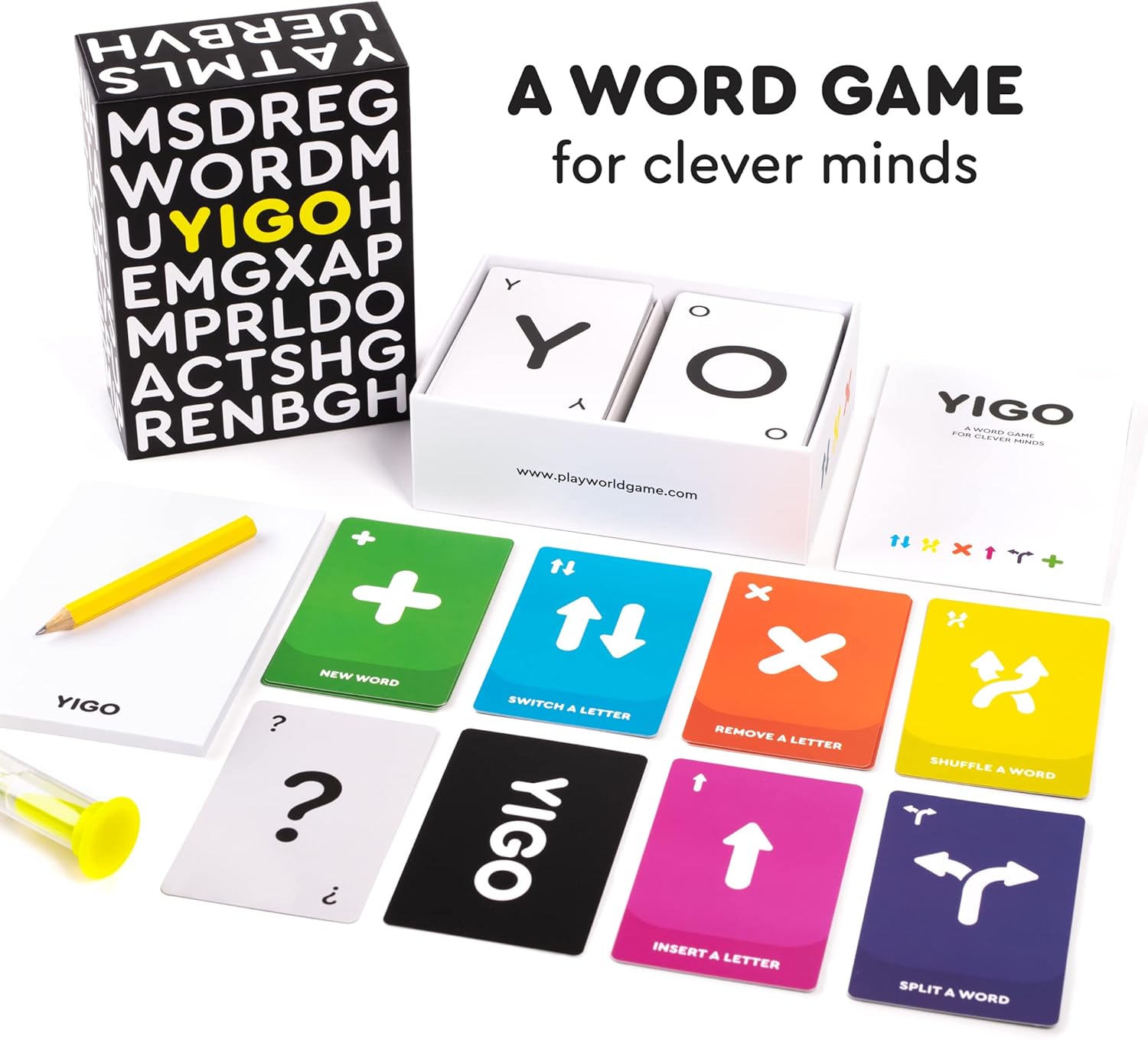 YIGO - Fun & Challenging Word Game for Clever Minds - Exciting Brain Game for Kids,Teens & Adults - Improves Spelling, Vocabulary & Memory - Educational Family Card Game