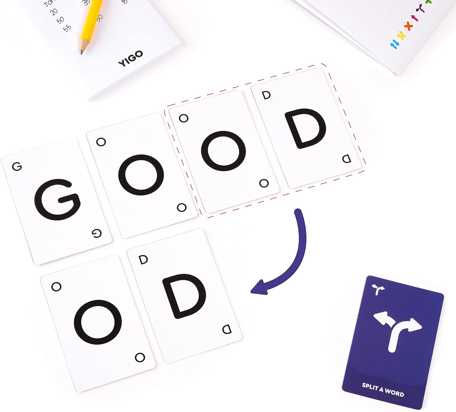 YIGO - Fun & Challenging Word Game for Clever Minds - Exciting Brain Game for Kids,Teens & Adults - Improves Spelling, Vocabulary & Memory - Educational Family Card Game