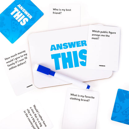 Answer This - English - How Well Do You Know Your Friends? - Fun Party Card Game for Teens & Adults - Great Conversation Starter for Family Night (Friends
