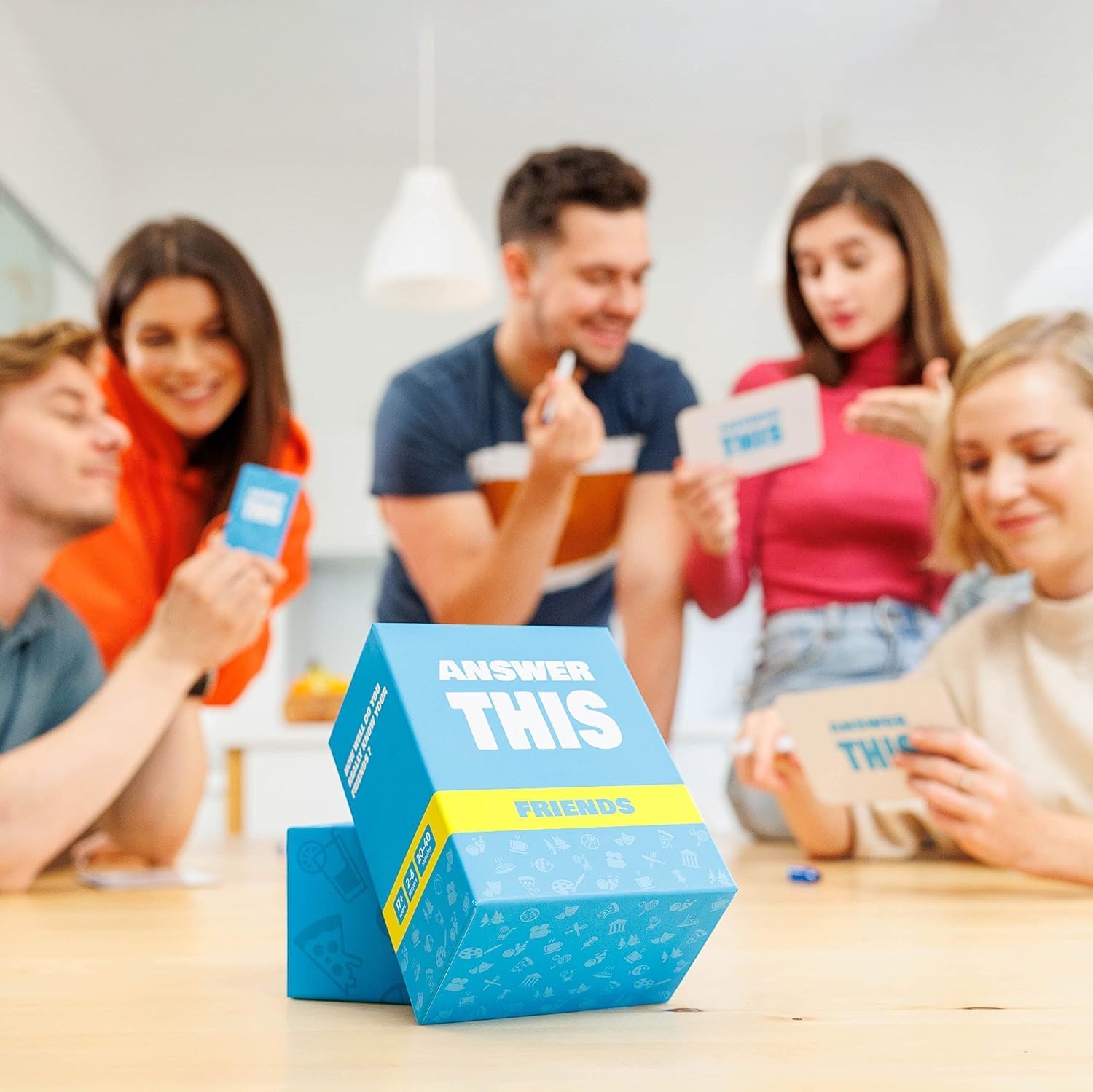 Answer This - English - How Well Do You Know Your Friends? - Fun Party Card Game for Teens & Adults - Great Conversation Starter for Family Night (Friends