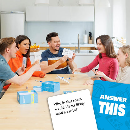 Answer This - English - How Well Do You Know Your Friends? - Fun Party Card Game for Teens & Adults - Great Conversation Starter for Family Night (Friends