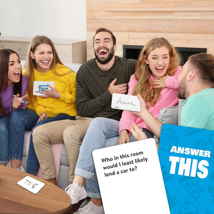 Answer This - English - How Well Do You Know Your Friends? - Fun Party Card Game for Teens & Adults - Great Conversation Starter for Family Night (Friends