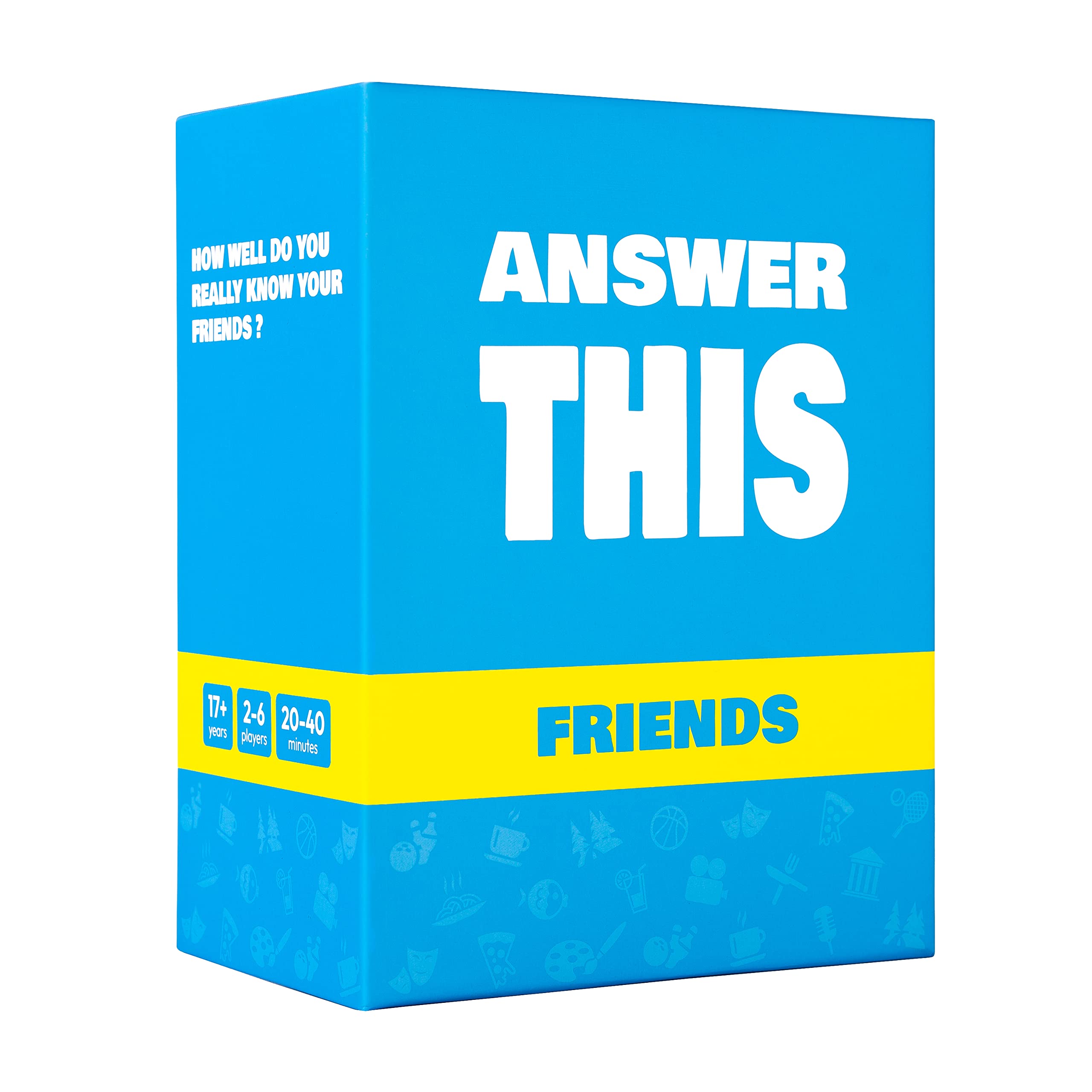 Answer This - English - How Well Do You Know Your Friends? - Fun Party Card Game for Teens & Adults - Great Conversation Starter for Family Night (Friends