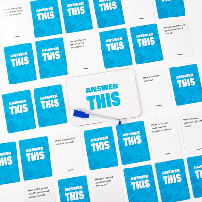 Answer This - English - How Well Do You Know Your Friends? - Fun Party Card Game for Teens & Adults - Great Conversation Starter for Family Night (Friends