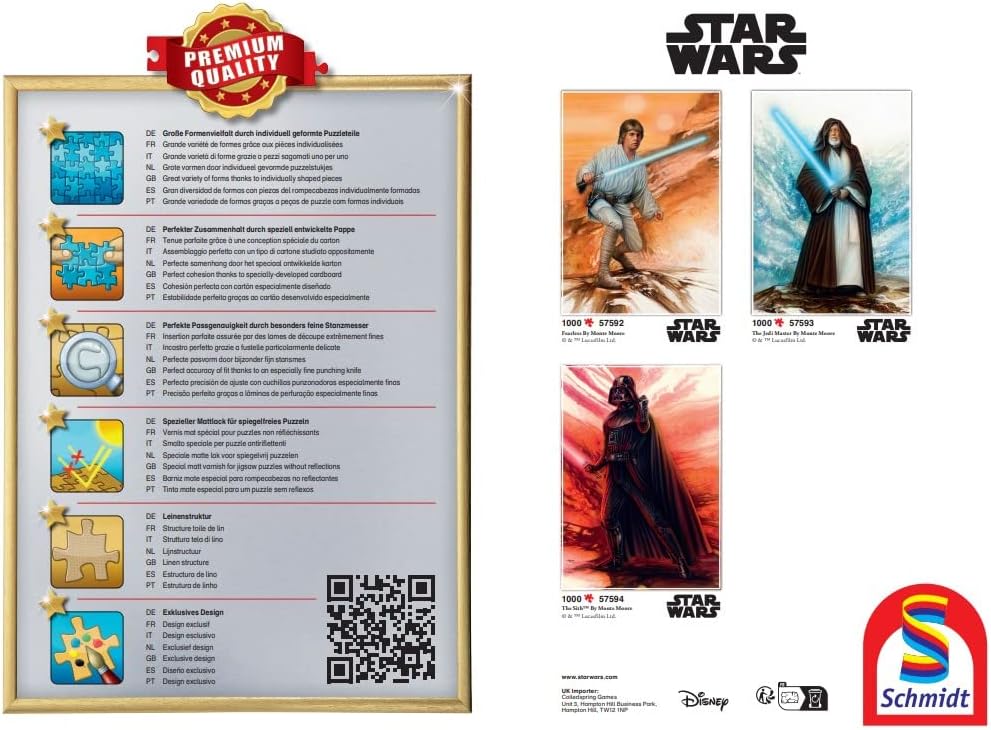 Schmidt CSG57594 Star Wars Puzzle, Cartoon, Multicoloured, One Size