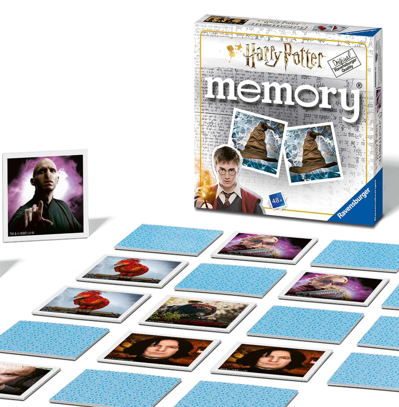 Ravensburger Harry Potter Gifts for Boys & Girls - Mini Memory Game Age 3 Years Up - Matching Picture Snap Pairs, Black