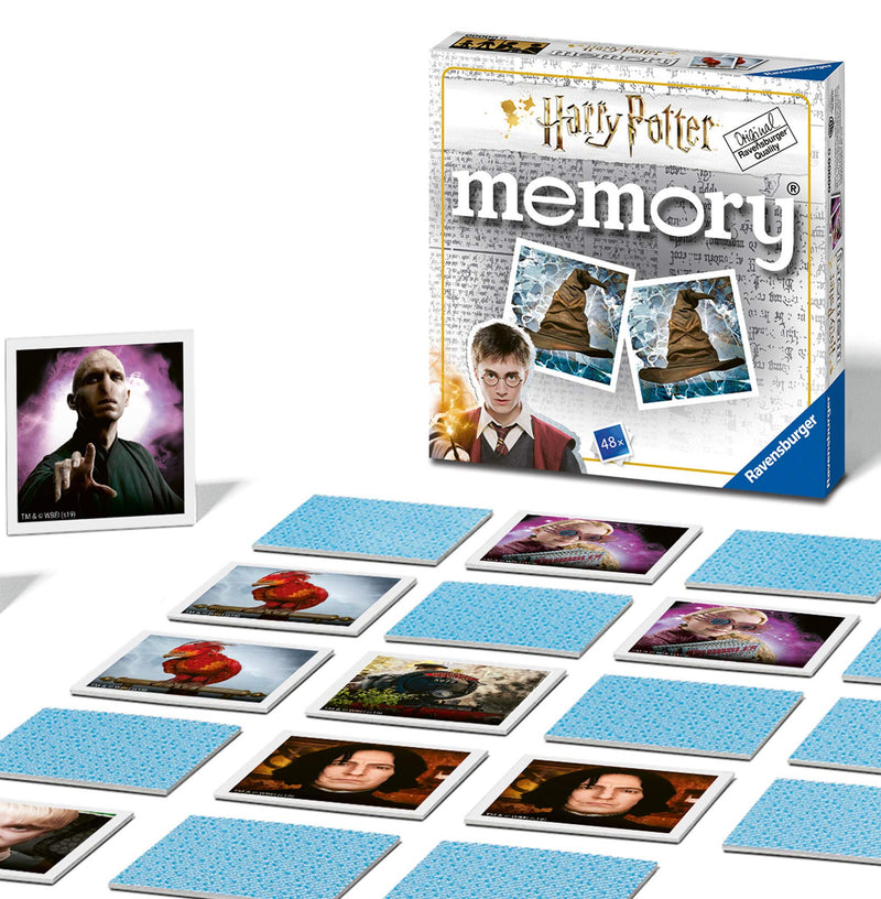 Ravensburger Harry Potter Gifts for Boys & Girls - Mini Memory Game Age 3 Years Up - Matching Picture Snap Pairs, Black
