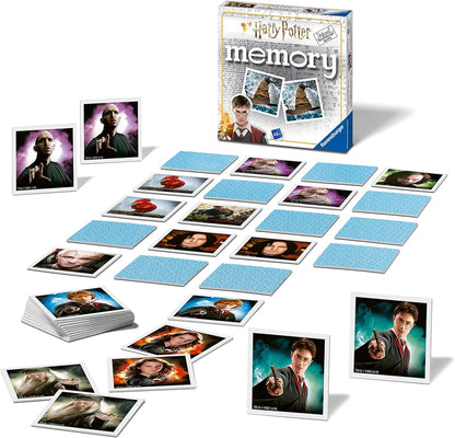 Ravensburger Harry Potter Gifts for Boys & Girls - Mini Memory Game Age 3 Years Up - Matching Picture Snap Pairs, Black