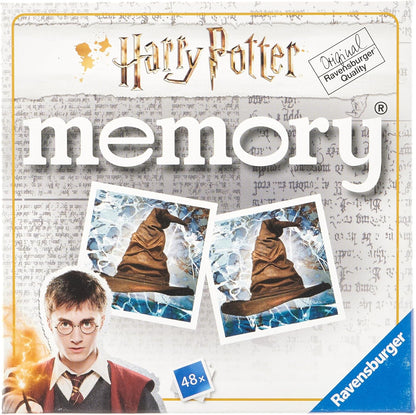 Ravensburger Harry Potter Gifts for Boys & Girls - Mini Memory Game Age 3 Years Up - Matching Picture Snap Pairs, Black
