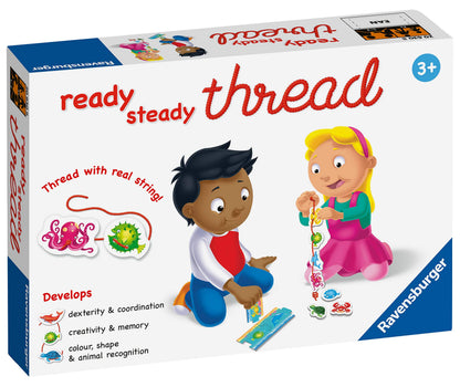 Ravensburger Ready, Steady, Thread Game - Educational Toys For 3 Year Olds and Up - Early Child Development Activity