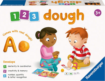 Ravensburger 1, 2, 3 Dough Game - Educational Toys for 3 Year Olds and Up - Great Sensory and Early Development Activity