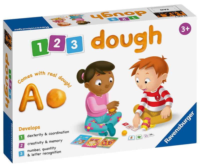 Ravensburger 1, 2, 3 Dough Game - Educational Toys for 3 Year Olds and Up - Great Sensory and Early Development Activity