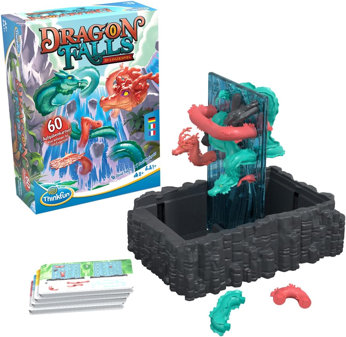 ThinkFun Dragon Falls Logic Brain Challenge Games and STEM Toys for Kids Age 8 Years Up