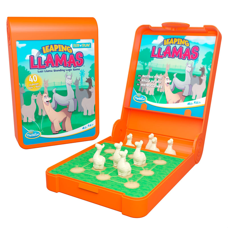 ThinkFun Leaping Llamas Flip N' Play Fun Quick Challenge Game for Adults and Kids Age 8 Years Up - New 2024