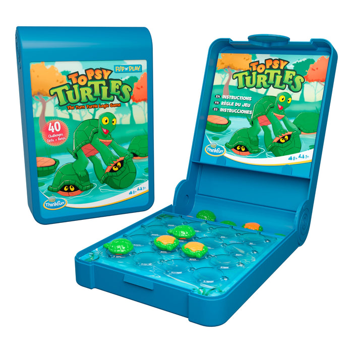 ThinkFun Topsy Turtles Flip N' Play Fun Quick Challenge Game for Adults and Kids Age 8 Years Up - New 2024