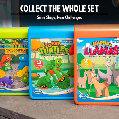 ThinkFun Topsy Turtles Flip N' Play Fun Quick Challenge Game for Adults and Kids Age 8 Years Up - New 2024