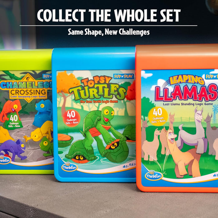ThinkFun Topsy Turtles Flip N' Play Fun Quick Challenge Game for Adults and Kids Age 8 Years Up - New 2024