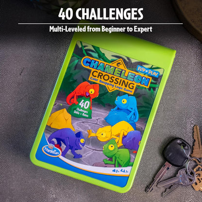 Thinkfun Chameleon Crossing Flip N' Play Fun Quick Challenge Game for Adults and Kids Age 8 Years Up - New 2024