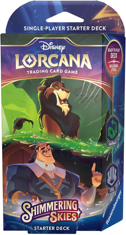 Ravensburger Disney Lorcana Trading Card Game for Adults and Kids Age 8 Years Up - Starter Deck A - Set 5: Shimmering Skies - Collectable TCG