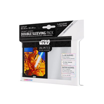 Gamegenic Star Wars Unlimited Double Sleeving Pack - Luke Skywalker Trading Card Accessory