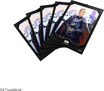Star Wars Unlimited Moff Gideon Art Sleeves - Officially Licensed Pack of 60 Art Sleeves and 1 Clear Sleeve, Optimised Size for Star Wars Unlimited and Other TCG and LCG Games, Made by Gamegenic