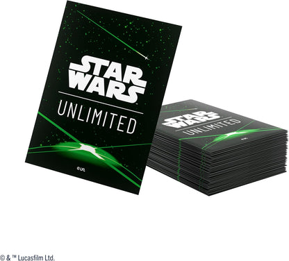 Star Wars Unlimited Green Art Sleeves - Officially Licensed Pack of 60 Art Sleeves and 1 Clear Sleeve, Optimised Size for Star Wars Unlimited and Other TCG and LCG Games, Made by Gamegenic