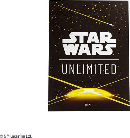 Star Wars Unlimited Yellow Art Sleeves - Officially Licensed Pack of 60 Art Sleeves and 1 Clear Sleeve, Optimised Size for Star Wars Unlimited and Other TCG and LCG Games, Made by Gamegenic
